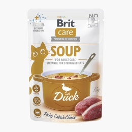Hrană complementară pentru pisici, supă de rață, 75g