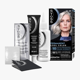 Vopsea de păr permanentă Cool and Ashy, 12-59 blond rece platinat, 115ml