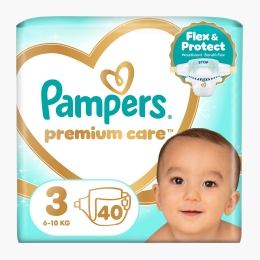 Scutece Premium Care Value Pack, mărimea 3, 6-10kg, 40 buc