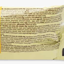 Brioșă Piccolina cu cremă de vanilie 40g