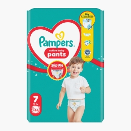 Scutece chiloțel Active Baby Pants mărimea 7, 15+ kg, 44 buc