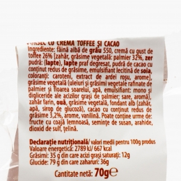 Fursecuri cu cremă toffee și cacao 70g