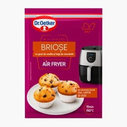 Mix pentru brioșe cu gust de vanilie și fulgi de ciocolată - pentru Air Fryer, 135g