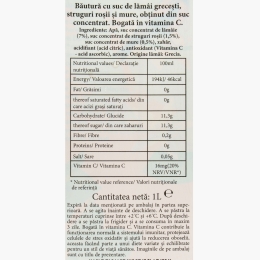 Limonadă roz cu struguri și mure 1l