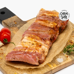 Short ribs de porc cu usturoi negru și piper 400g