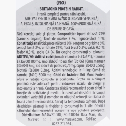 Hrană umedă pentru câini cu digestie sensibilă, cu carne de iepure Mono Protein, 400g