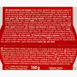 Salată mexicană cu ton și legume 160g