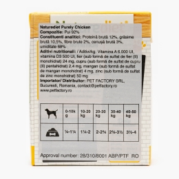 Hrană umedă pentru câini, pate hipoalergenic, 390g, Purely cu pui