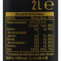 Băutură carbogazoasă cu gust de cola, fără cofeină, zero zahăr, 2l