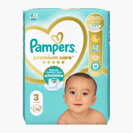 Scutece Premium Care Jumbo Pack Mărimea 3, 6-10kg, 78 buc