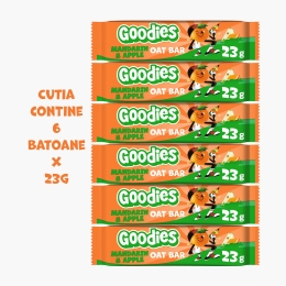 Batoane din ovăz integral cu mandarine și mere, +3 ani, 6x23g