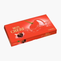 Praline de ciocolată cu cireașă întreagă în lichior 157g