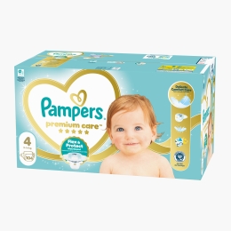 Scutece Premium Care mărimea 4, 9-14kg, 104 buc