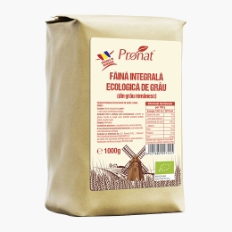 Făină eco integrală de grâu românesc 1kg