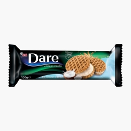 Biscuiți cu cereale integrale și cremă de cocos, 100g