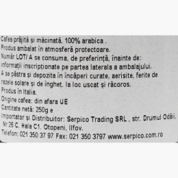 Originale 100% Arabica 250g, cafea măcinată