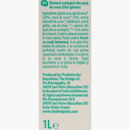 Băutură BIO din cocos 1l