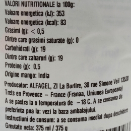 Sorbet de mango eco 375g