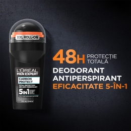 Antiperspirant roll-on pentru bărbați 5-in-1 Carbon Protect, 50ml