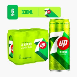 Băutură carbogazoasă de lămâie și lime, zero zahă, doză 6x330ml