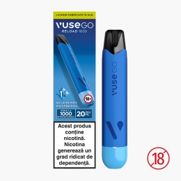 Țigară electronică Reload 1000 Pen Blue Raspberry, 20mg/ml
