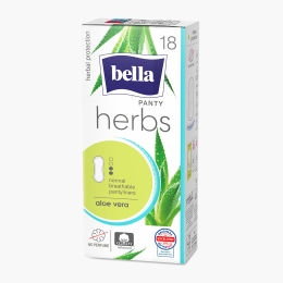 Absorbante zilnice Herbs cu aloe, fără parfum 18 buc