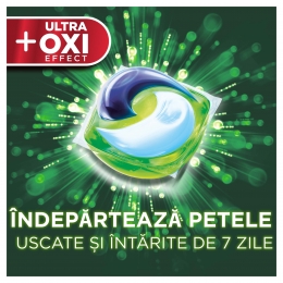 Pachet promo: Detergent de rufe capsule All in One Pods+ Oxi Efect, 25 spălări + Detergent de rufe capsule All in One Pods+ Unstoppables, 25 spălări