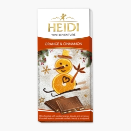 Ciocolată cu lapte cu portocală, biscuiți și scorțișoară 90g