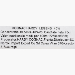 Cognac Legend 40% 700ml + cutie
