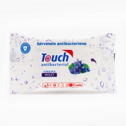 Șervețele umede antibacteriene violet 15 buc
