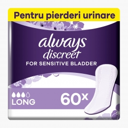 Absorbante zilnice pentru incontinența urinară Liners large 60 buc