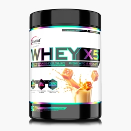 Supliment alimentar WHEY-X5® Salted Caramel 900g/27 porții