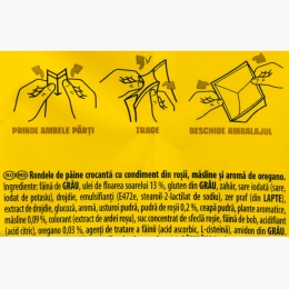 Rondele Bake Rolls cu roșii și măsline 80g