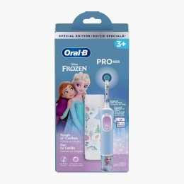 Periuță de dinți electrică Pro Kids Frozen, 2 moduri de periaj, 1 capăt, 4 autocolante, trusă de călătorie,  3+ ani