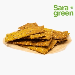 Crackers cu făină integrală și semințe 100g