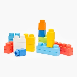 Plasă Clemmy Plus cu 60 cuburi, +18 luni