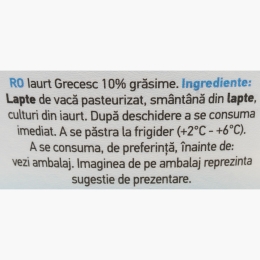 Iaurt grecesc, 10% grăsime, 150g