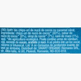 Chipsuri eco de cocos cu caramel sărat 70g