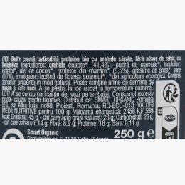 Cremă proteică de arahide sărate, fără zahăr adăugat eco 250g