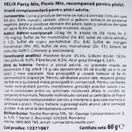 Recompensă pentru pisici adulte Party Mix Picnic, 60g, cu pui, brânză și curcan