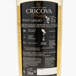 Vin alb sec Pinot Grigio, 13%, 750ml