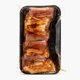Short ribs de porc cu usturoi negru și piper 400g