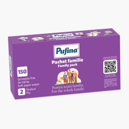 Șervețele faciale 2 straturi, 150 buc