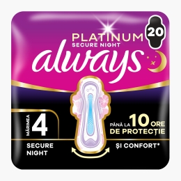 Absorbante Secure Night 4 Pack 20 buc