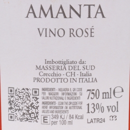 Vin rose sec Merlot, Montelpuciano, 13%. 0.75l