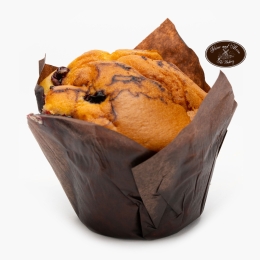 Brioșă cu vișine, fără zahăr 100g