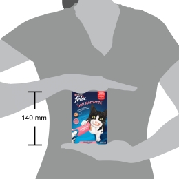 Recompense lichide pentru pisici, cu somon Deli Moments 4x10g