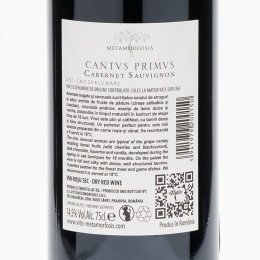 Vin roșu sec Cabernet Sauvignon, 14.5%, 0.75l