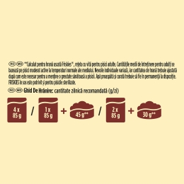 Hrană umedă pentru pisici, 12x85g, mix de arome (pui, vită, miel, rață)
