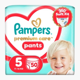 Scutece chiloțel Pants Premium Care Mega Box mărimea 5, 12-17kg, 52 buc